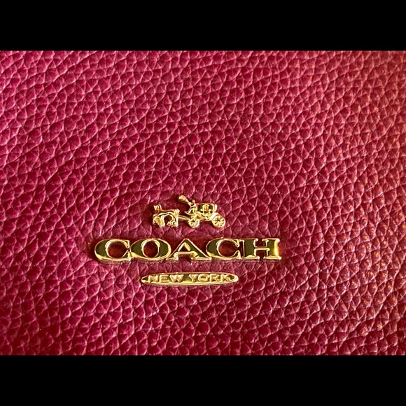 Coach Outlet Backpack Purple Front Pocket Zipper - Picture 2 of 11